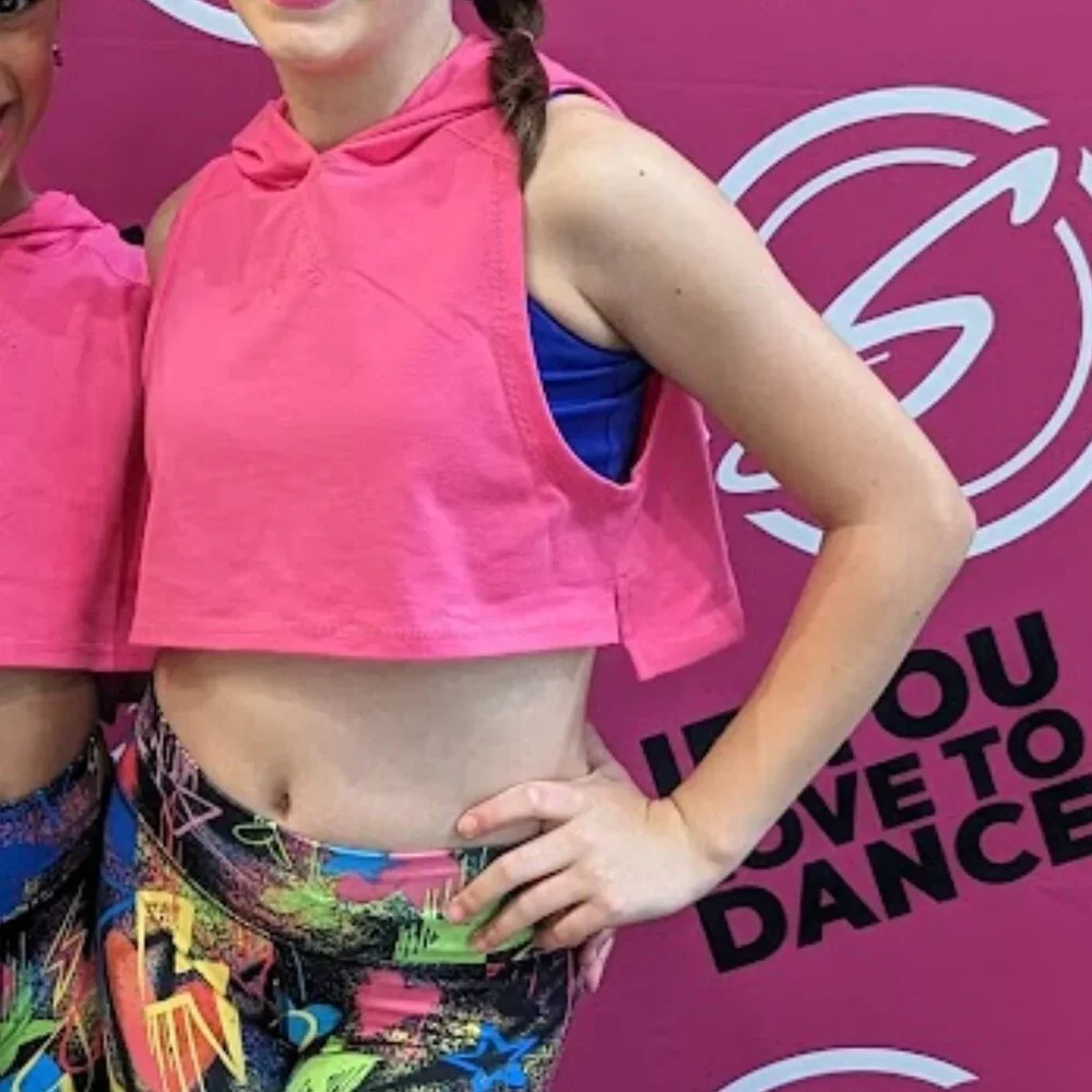 Hooded Sleeveless Crop Top * Medium Child